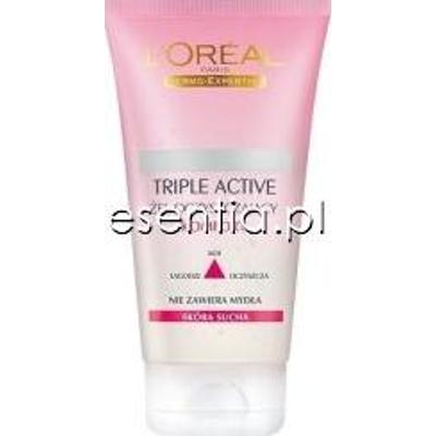 L'Oreal Paris Triple Active Żel oczyszczający Komfort do skóry suchej 150 ml