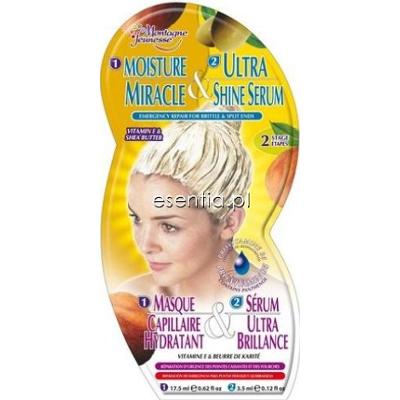 Montagne Jeunesse Hair Care Maseczka nawilżająca do włosów z masłem Shea i witaminą E 21 ml