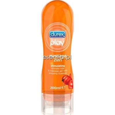Durex Play Stymulujący żel do masażu 2 w 1 z Guaraną  200 ml