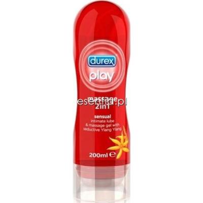 Durex Play Zmysłowy żel do masażu 2 w 1 z kwiatem Ylang Ylang 200 ml