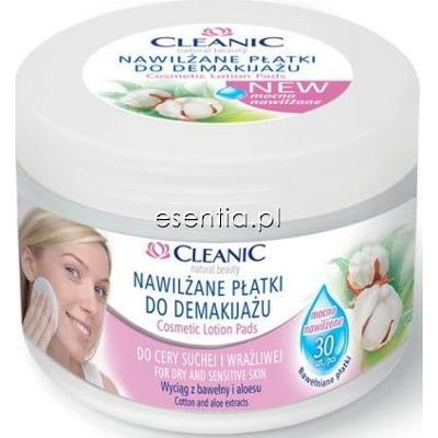 Cleanic  Nawilżane płatki do demakijażu - cera sucha i wrażliwa op. / 30 szt.