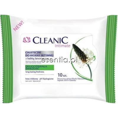 Cleanic Intimate Chusteczki do higieny intymnej z babką lancetowatą op. / 10 szt.