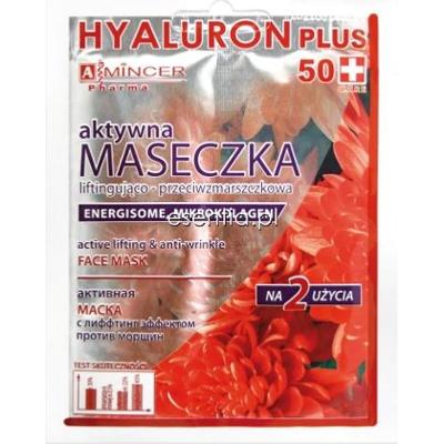 Mincer Pharma Hyaluron + Folic Acid Aktywna maseczka lifingująco-przeciwzmarszczkowa 50+ 12 ml