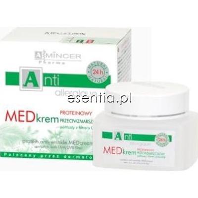 Mincer Pharma Antiallergique Natural Proteinowy MEDkrem przeciwzmarszczkowy, półtłusty na dzień i na noc 50 ml