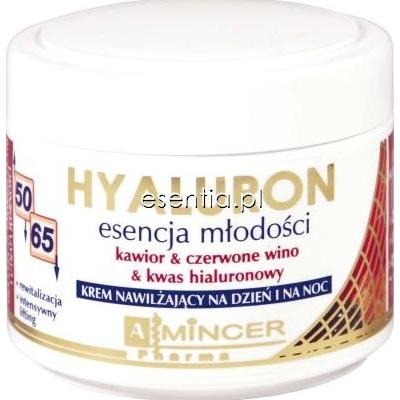 Mincer Pharma Hyaluron + Folic Acid Krem nawilżający na dzień i na noc Kawior & Czerwone Wino & Kwas Hialuronowy 50 ml