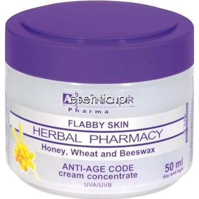 Mincer Pharma Herbal Pharmacy Krem - koncentrat PRZECIWSTARZENIOWY KOD na dzień i na noc Miód, Pszenica i Wosk Pszczeli 50 ml