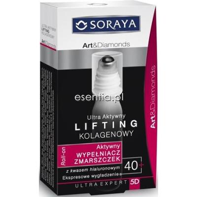 Soraya Art & Diamonds Ultra aktywny lifting kolagenowy 40+ Aktywny wypełniacz zmarszczek 17 ml