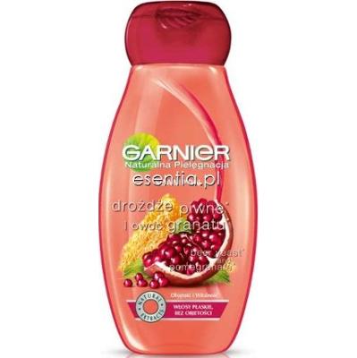 Garnier Naturalna Pielęgnacja Szampon do włosów cienkich Drożdże piwne i owoc granatu 