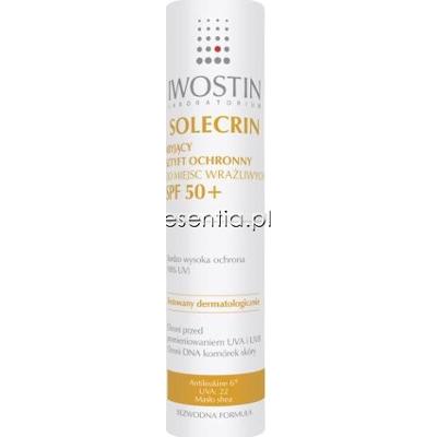 Iwostin Solecrin Kryjący sztyft ochronny do miejsc wrażliwych SPF 50+ 9,5 g