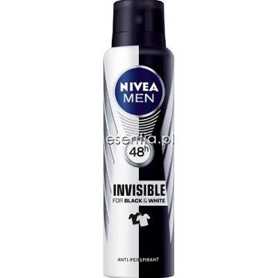 NIVEA NIVEA MEN Dezodorant antyperspiracyjny w sprayu Invisible Black & White 150 ml