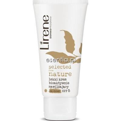 Lirene Selected from Nature Lekki krem bioaktywnie nawilżający do twarzy na dzień SPF 5 50 ml