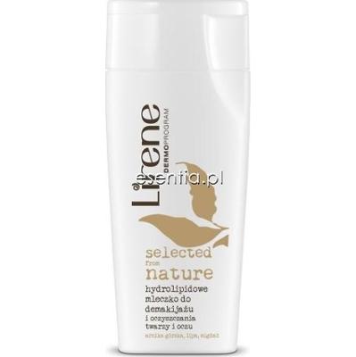 Lirene Selected from Nature Hydrolipidowe mleczko do demakijażu i oczyszczania twarzy i oczu 200 ml