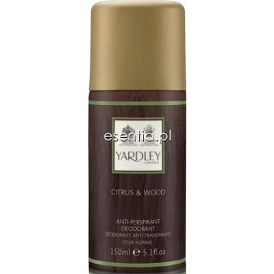 Yardley Citrus & Wood Dezodorant do ciała w sprayu 150 ml