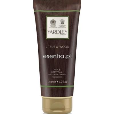 Yardley Citrus & Wood Żel do mycia ciała i włosów 200 ml