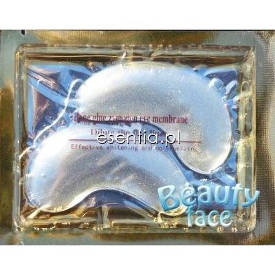 BeautyFace  Przeciwzmarszczkowe i pobudzające cyrkulację płatki pod oczy z diamentami i drobinkami złota op. / 2 płatki kolagenowe