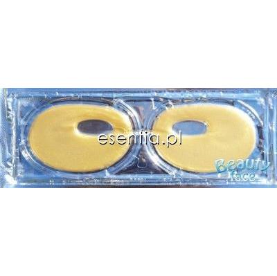 BeautyFace  Przeciwzmarszczkowa szokowa maska do okolic oczu ze złotem i kwasem hialuronowym - Okulary op. / 2 płatki