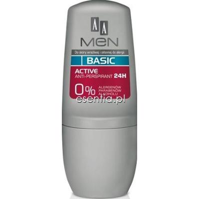 AA Cosmetics  MEN Basic Antyperspirant w kulce Active 50 ml