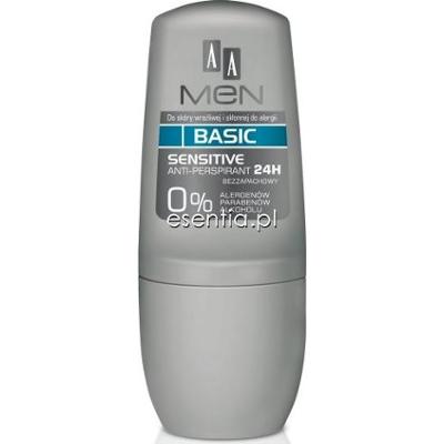 AA Cosmetics  MEN Basic Antyperspirant w kulce Sensitive 50 ml