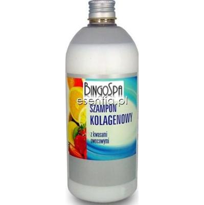 BingoSpa Pielęgnacja włosów Szampon kolagenowy z kwasami owocowymi 500 ml