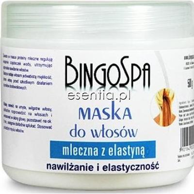 BingoSpa Pielęgnacja włosów Maska do włosów mleczna z elastyną 500 ml