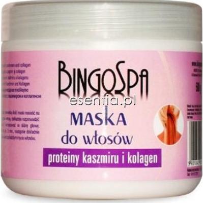 BingoSpa Pielęgnacja włosów Maska do włosów proteiny kaszmiru i kolagen 500 ml