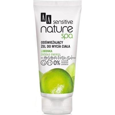 AA Sensitive Nature SPA Limonka Odświeżający żel do mycia ciała 200 ml