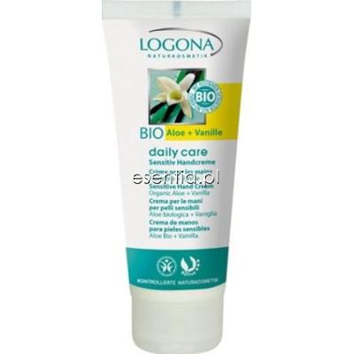 LOGONA Daily Care Sensitiv Krem do rąk z bio-aloesem i wanilią 100 ml