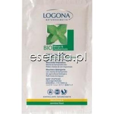 LOGONA BIO Maseczka oczyszczająca z bio-miętą i bio-oczarem 2 x 7,5 ml