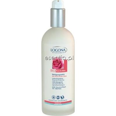 LOGONA BIO Mleczko do mycia twarzy z bio-różą i bio-aloesem 125 ml