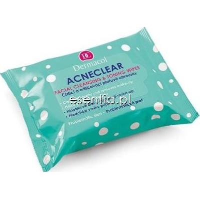Dermacol Acneclear Odświeżające i oczyszczające chusteczki do cery normalnej i mieszanej op. / 25 szt.