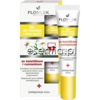 Flos-Lek Pharma Żel do powiek i pod oczy ze świetlikiem i rumiankiem tubka 15 ml