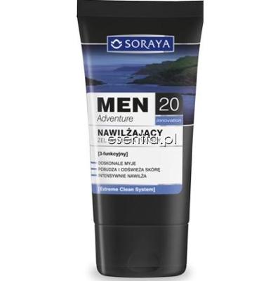 Soraya Men Adventure Nawilżający żel do mycia twarzy 20+ 150 ml