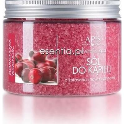 Apis Żurawinowa Witalność Rewitalizująca sól do kąpieli z żurawiną i trawą cytrynową 650 g