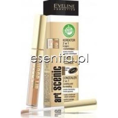 Eveline  Art Scenic Korektor 2 w 1 kryjąco - rozświetlający 