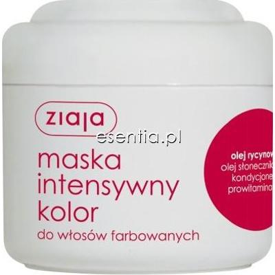 Ziaja intensywna pielęgnacja włosów Maska do włosów intensywny kolor - olej rycynowy 200 ml