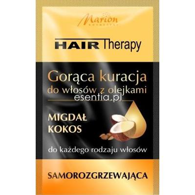 Marion Hair Therapy Gorąca kuracja do włosów z olejkami Migdał i Kokos 10 ml