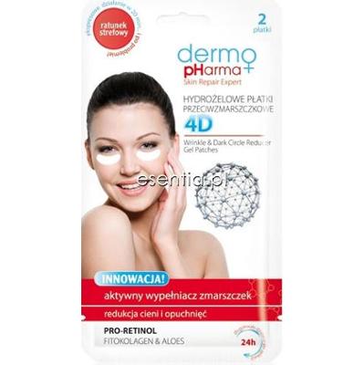 DermoPharma+  Hydrożelowe płatki przeciwzmarszczkowe pod oczy op. / 2 szt.