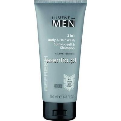 Lumene Men Żel pod prysznic dla mężczyzn 2 w 1 do ciała i włosów 200 ml