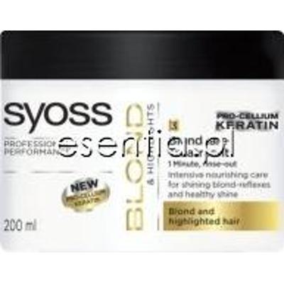 Syoss Blond & Highlights Intensywna 1-minutowa maseczka do włosów 200 ml