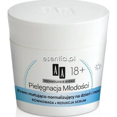 AA Technologia Wieku Pielęgnacja Młodości 18+ Krem matująco - normalizujący na dzień i noc 50 ml