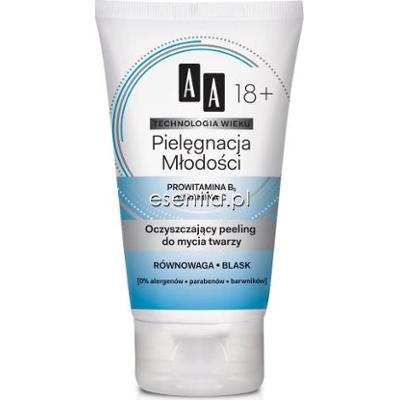 AA Technologia Wieku Pielęgnacja Młodości 18+ Oczyszczający peeling do mycia twarzy 150 ml