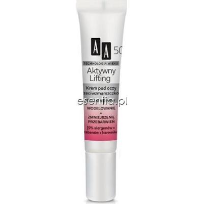 AA Technologia Wieku Aktywny Lifting 50+ Krem pod oczy przeciwzmarszczkowy 15 ml