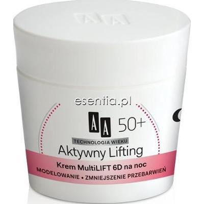 AA Technologia Wieku Aktywny Lifting 50+ Krem multiLIFT 6D na noc 50 ml