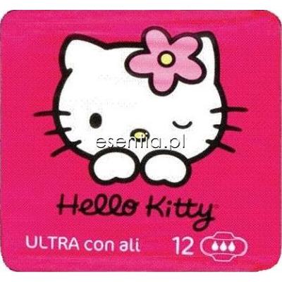 Hello Kitty  Podpaski ze skrzydełkami Ultra Normal op. / 12 szt.