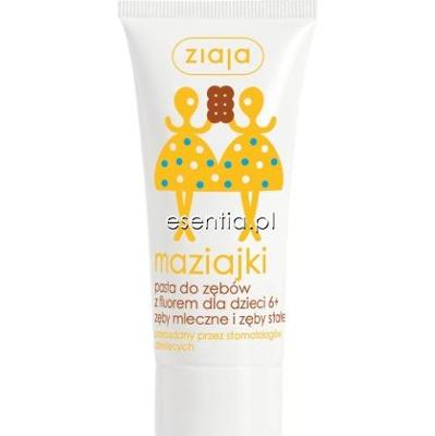 Ziaja maziajki Pasta do zębów dla dzieci 6+ zęby mleczne i zęby stałe 50 ml