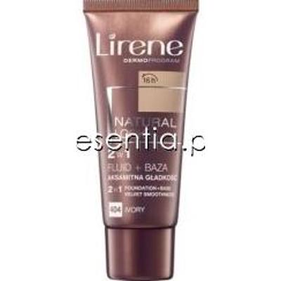 Lirene Pudry i Fluidy Fluid + Baza 2w1 Aksamitna Gładkość Natural Look 30 ml