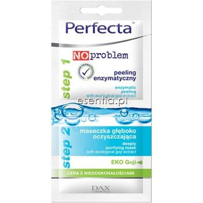 Perfecta  No Problem Peeling enzymatyczny + maseczka głęboko oczyszczająca 2 x 5 ml