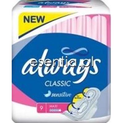 Always  Podpaski Classic Sensitive Maxi op. / 9 szt.