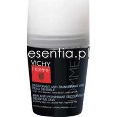 Vichy Vichy Homme Dezodorant w kulce 48-godzinna ochrona przed poceniem do skóry wrażliwej 50 ml