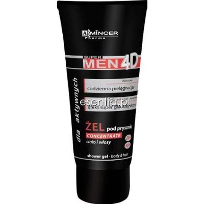 Mincer Pharma Super Men 4D Żel pod prysznic - ciało i włosy 200 ml